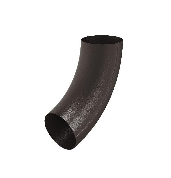 Водосток Aquasistem, Система 125x90 - Колено трубы RR 32 Тёмно-коричневый matt купить в Калаче-на-Дону