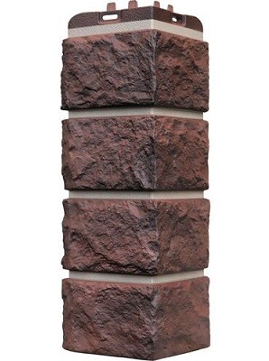 Угол наружный Grand Line Колотый Камень Кофе, Шов темно-бежевый купить в Калаче-на-Дону