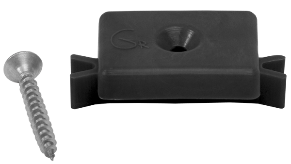Пластиковая клипса с саморезом, Grinder шовный монтаж 5 mm чёрный купить в Калаче-на-Дону