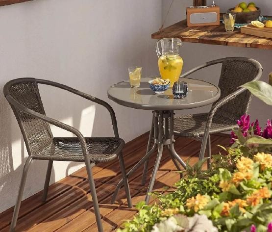 Комплект плетеной мебели AFINA из иск. ротанга Асоль-7 TLH-037B/TLH-060 brown-2pcs купить в Калаче-на-Дону