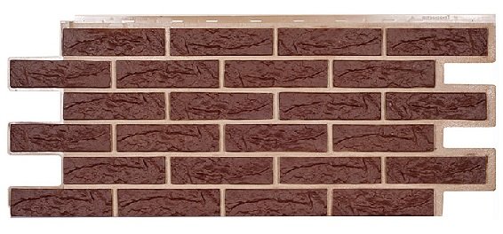 Фасадная панель Техоснастка, Лондон Брик, Коричневый купить в Калаче-на-Дону