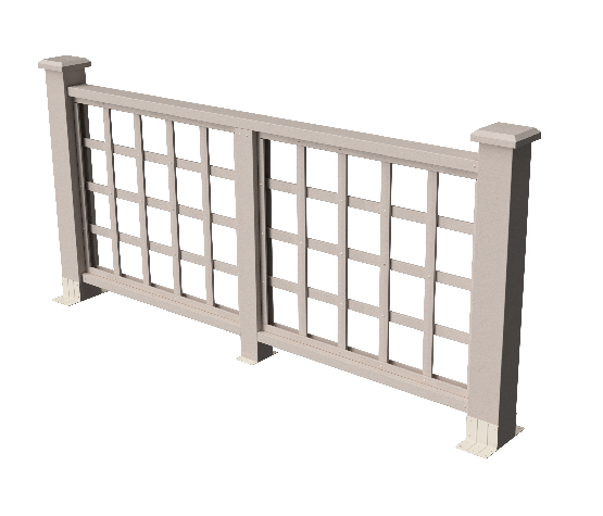 Ограждения декоративное ДПК GRINDERDECO Дувр выбеленый дуб купить в Калаче-на-Дону