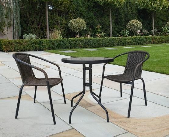 Комплект плетеной мебели AFINA из иск. ротанга Асоль-LR02 LRC-02/LRT-02-D60 Dark Brown купить в Калаче-на-Дону