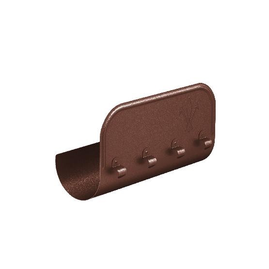 Водосток Aquasistem, Система 125x90 - Ограничитель перелива прямой RAL 8017 Коричневый matt купить в Калаче-на-Дону