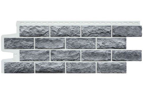 Фасадные панели Grand Line Колотый Камень Гранит, Шов белый купить в Калаче-на-Дону