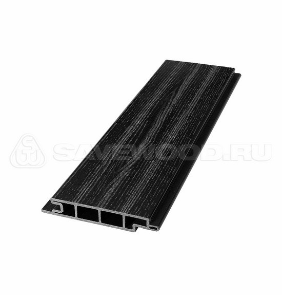Террасная доска из ДПК SW Padus радиальный распил «SaveWood» чёрный купить в Калаче-на-Дону