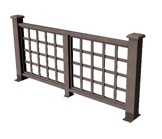 Ограждения декоративное ДПК GRINDERDECO Дувр венге купить в Калаче-на-Дону