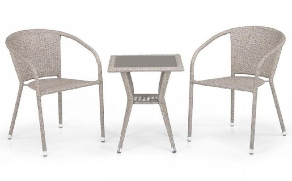 Комплект плетеной мебели AFINA из иск. ротанга T25C/Y137C-W85 Latte 2Pcs купить в Калаче-на-Дону