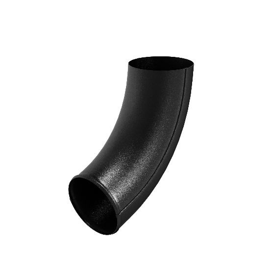 Водосток Aquasistem, система 125x90 - Отвод трубы RAL 9005 Чёрный купить в Калаче-на-Дону