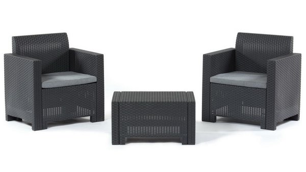 Комплект мебели Set Nebraska Terrace (2 кресла и кофейный столик) Венге купить в Калаче-на-Дону