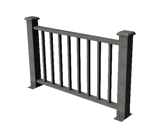 Ограждения декоративное ДПК GRINDERDECO Альма 1500 со скрытым крепежом серый базальт купить в Калаче-на-Дону