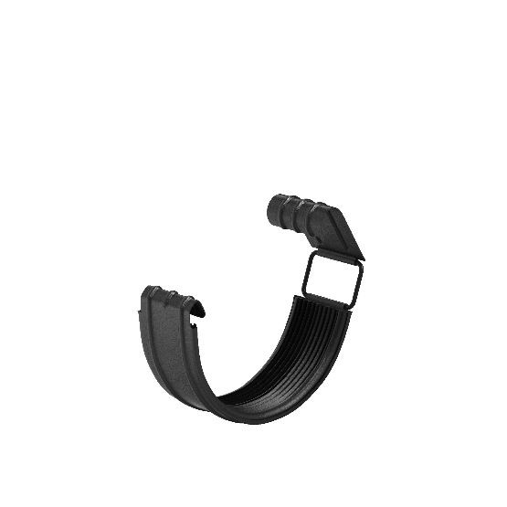 Водосток Aquasistem, система 125x90 - Соединитель желоба с резиновым уплотнителем RAL 9005 Чёрный купить в Калаче-на-Дону