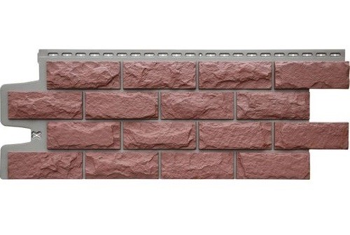 Фасадные панели Grand Line Колотый Камень Корица, Шов тёмно-бежевый купить в Калаче-на-Дону