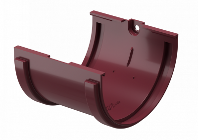 Соединитель желобов ПВХ Docke STANDART красный