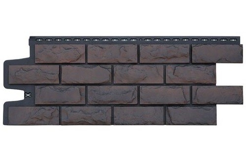 Фасадные панели Grand Line Колотый Камень Трюфель, Шов черный купить в Калаче-на-Дону