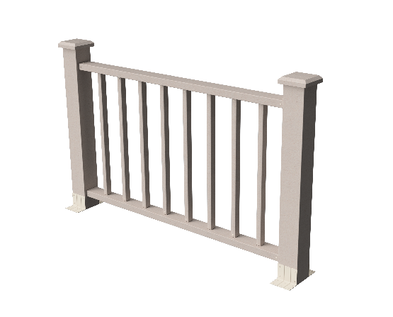 Ограждения декоративное ДПК GRINDERDECO Альма 1500 со скрытым крепежом выбеленый дуб купить в Калаче-на-Дону