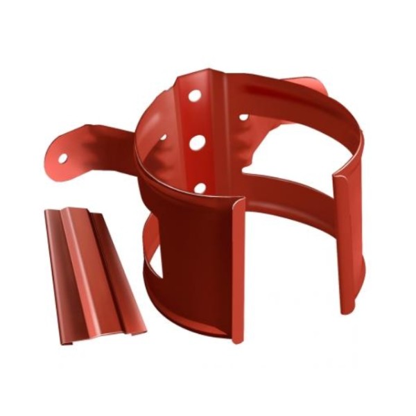 Водосток Grand Line 125x90 – Хомут трубы (на дерево) RAL 8004 купить в Калаче-на-Дону