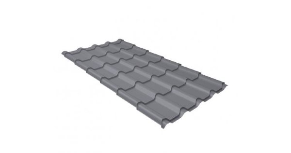 Металлочерепица камея 0,5 Satin RAL 7004 сигнальный серый купить в Калаче-на-Дону