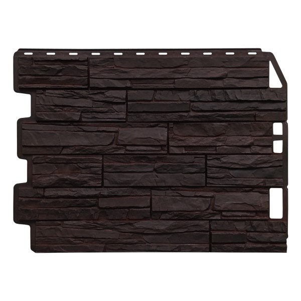 Фасадная панель FineBer, Скол - Тёмно коричневый купить в Калаче-на-Дону