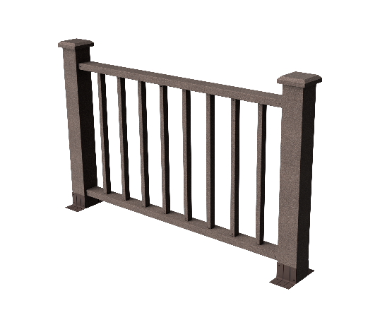 Ограждения декоративное ДПК GRINDERDECO Альма 1500 со скрытым крепежом венге купить в Калаче-на-Дону
