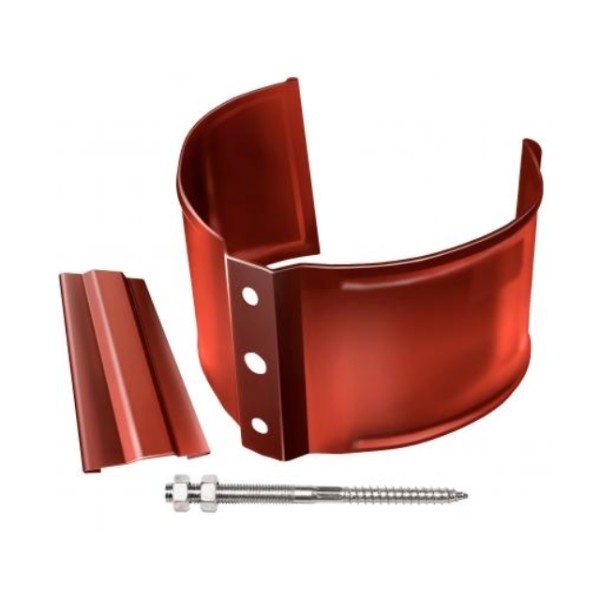 Водосток Grand Line 125x90 – Хомут трубы (на кирпич) RAL 8004 купить в Калаче-на-Дону