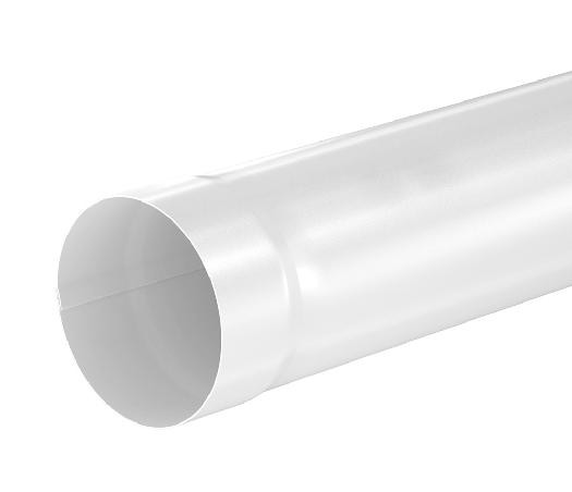 Водосток Aquasistem, система 125x90 - Труба водосточная 3.00м RAL 9003 Белый купить в Калаче-на-Дону