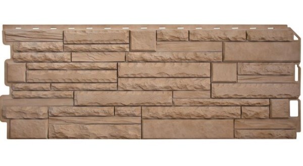 Фасадная панель Альта-Профиль Скалистый камень ЭКО Бежевый купить в Калаче-на-Дону