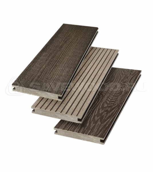 Террасная доска SW Fraxinus (R) полнотелая «SaveWood» Темно-коричневый купить в Калаче-на-Дону