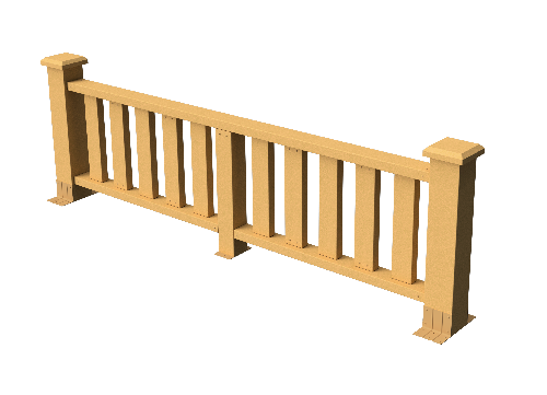 Ограждения декоративное ДПК GRINDERDECO  Эрес песчаник купить в Калаче-на-Дону