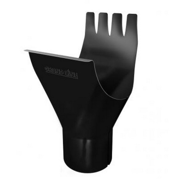 Водосток Grand Line 125x90 – Воронка желоба RAL 9005 купить в Калаче-на-Дону