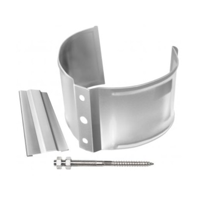 Водосток Grand Line 125x90 – Хомут трубы (на кирпич) RAL 9003