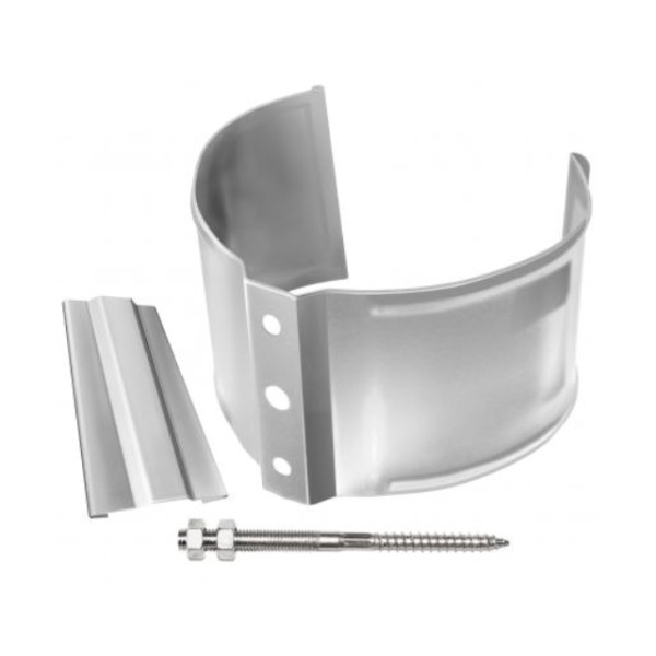 Водосток Grand Line 125x90 – Хомут трубы (на кирпич) RAL 9003 купить в Калаче-на-Дону