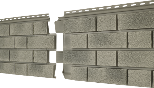 Фасадная панель Ю-пласт Стоун Хаус S-Lock Клинкер Балтик холодный цемент купить в Калаче-на-Дону