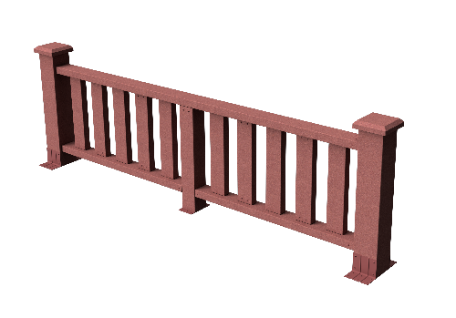 Ограждения декоративное ДПК GRINDERDECO  Эрес мербау купить в Калаче-на-Дону