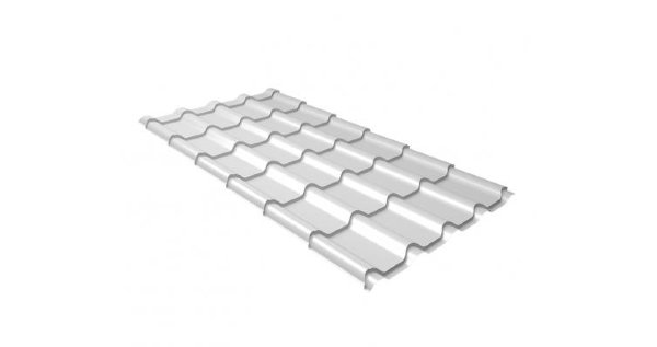 Металлочерепица камея 0,5 Satin RAL 9003 сигнальный белый купить в Калаче-на-Дону