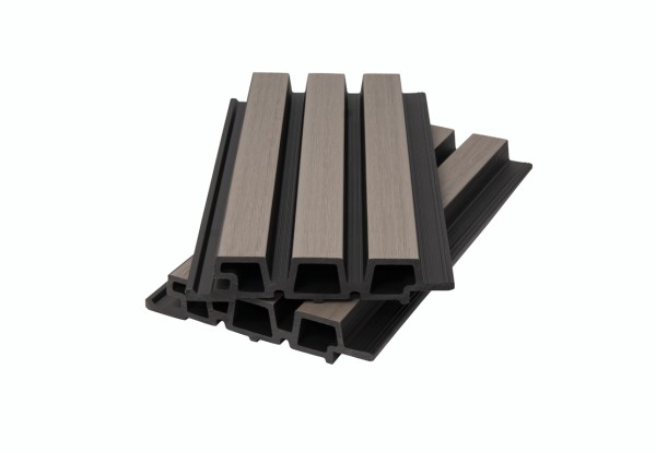 Фасадная панель брусковая двухцветная co-extrusion, snow mix купить в Калаче-на-Дону