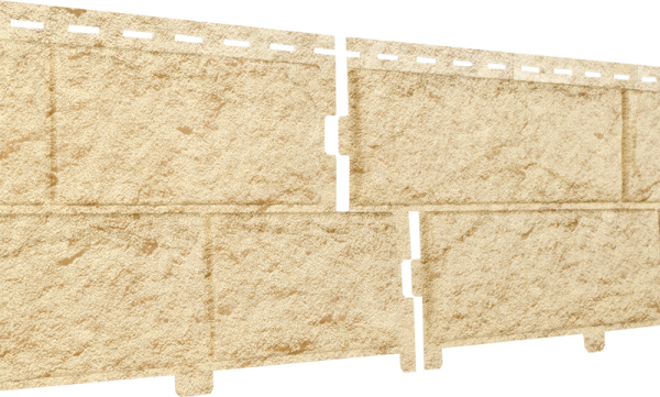 Фасадная панель Ю-Пласт Стоун-хаус камень золотистый (двойной замок) купить в Калаче-на-Дону