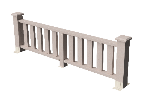 Ограждения декоративное ДПК GRINDERDECO Эрес выбеленый дуб купить в Калаче-на-Дону