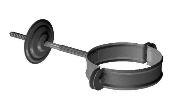 Хомут трубы D90 Döcke STAL PREMIUM Графит, (RAL 7024) купить в Калаче-на-Дону