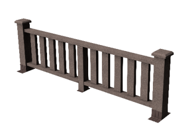 Ограждения декоративное ДПК GRINDERDECO Эрес венге