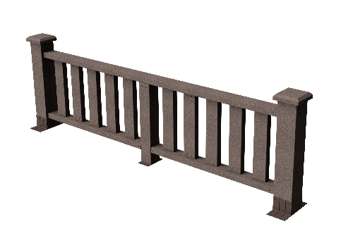 Ограждения декоративное ДПК GRINDERDECO Эрес венге купить в Калаче-на-Дону