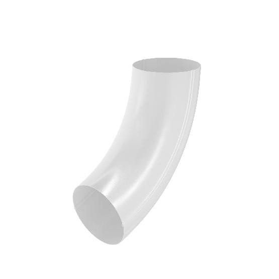 Водосток Aquasistem, система 125x90 - Колено трубы RR 20 Белый купить в Калаче-на-Дону