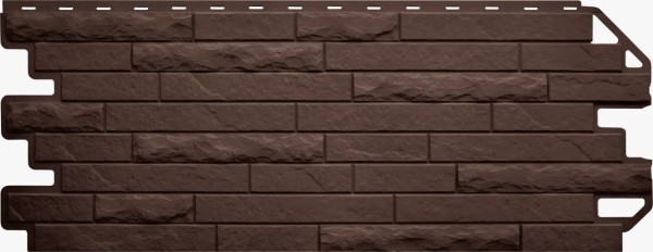 Фасадная панель Цокольный сайдинг Альта-профиль Кирпич-Антик ЭКО Коричневый купить в Калаче-на-Дону