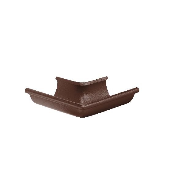 Водосток Aquasistem, Система 125x90 - Угол желоба, наружный 90° RAL 8017 Коричневый matt купить в Калаче-на-Дону