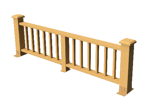 Ограждения декоративное ДПК GRINDERDECO Троя песчаник купить в Калаче-на-Дону