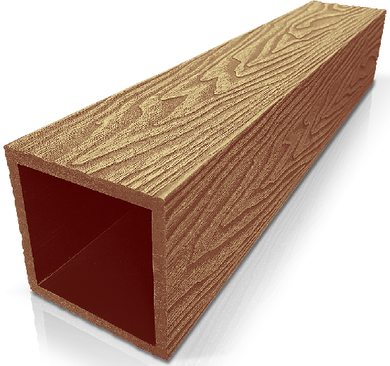 Столб ДПК 3D GardenParkett фактура дерева Бук купить в Калаче-на-Дону