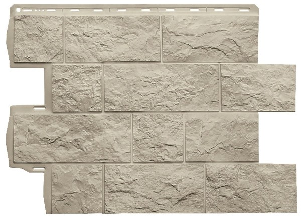 Фасадная панель Альта-Профиль Туф ЭКО Кремовый купить в Калаче-на-Дону