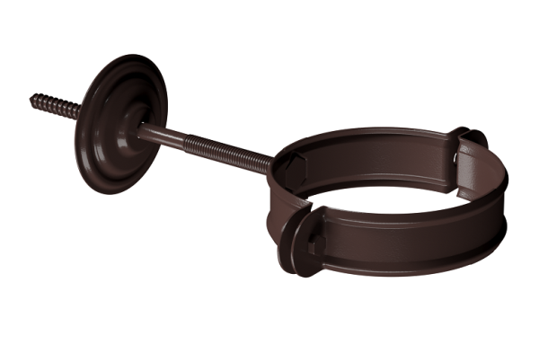 Хомут трубы D90 Döcke STAL PREMIUM Шоколад, (RAL 8019) купить в Калаче-на-Дону