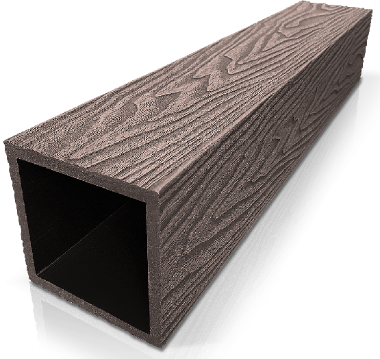 Столб ДПК 3D GardenParkett фактура дерева Венге купить в Калаче-на-Дону