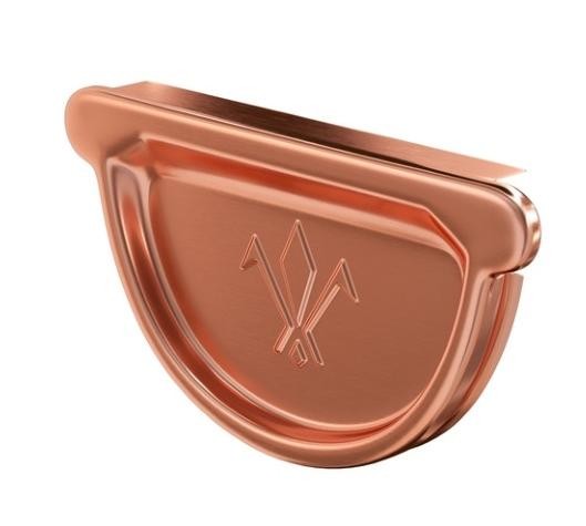 Водосток Aquasistem, система 150/100 - Заглушка желоба универсальная медная купить в Калаче-на-Дону